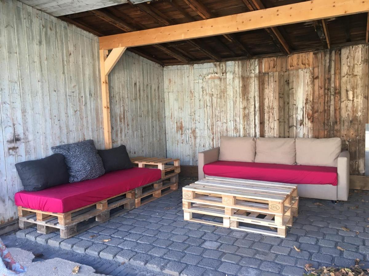 לייפציג Die Senfbude - Klein Aber Fein - Wunderschoenes Studio-Apartment Mit Terrasse Und Stellplatz מראה חיצוני תמונה